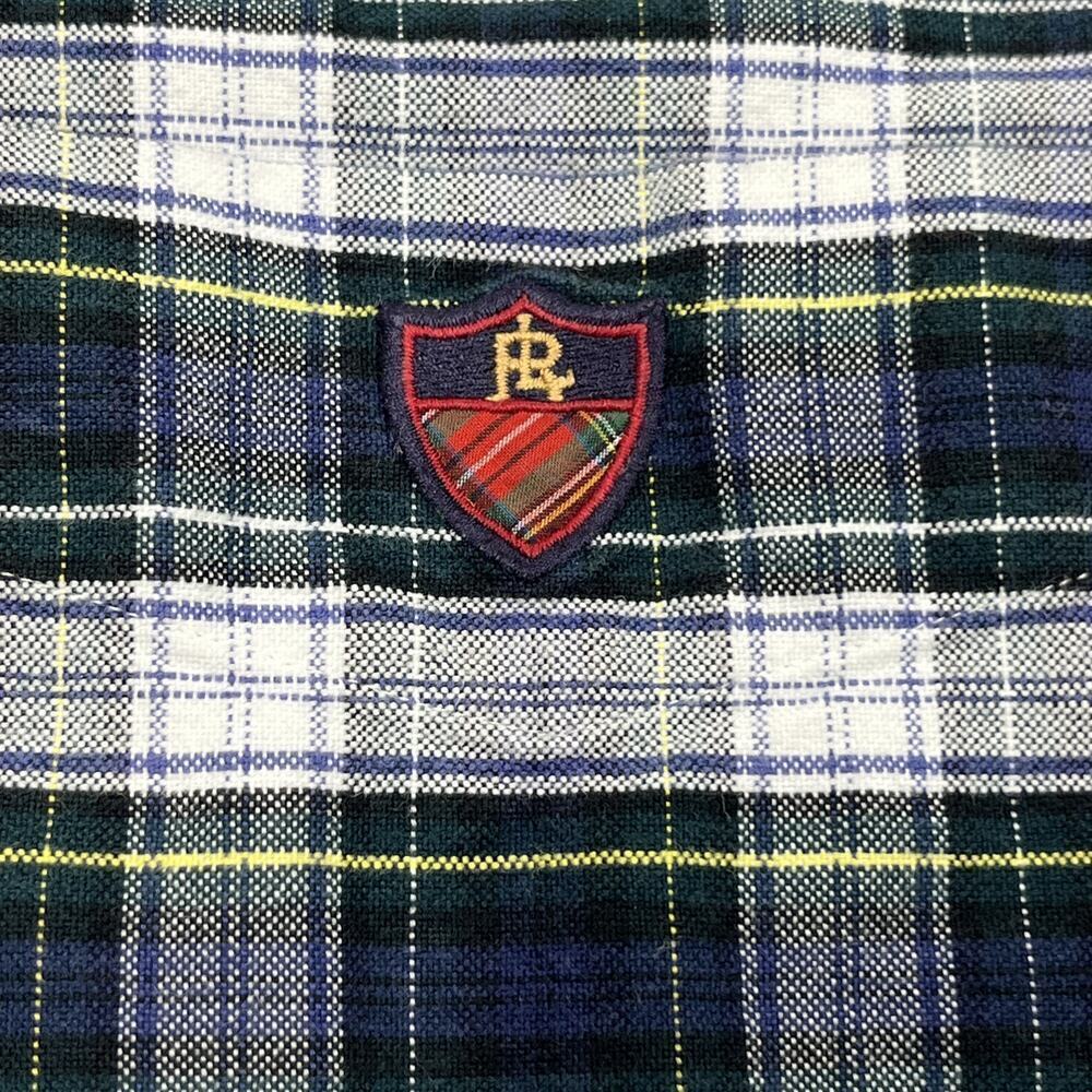 Ralph Lauren Golf XL Multicolor Plaid Tilden Long Sleeve Button Up Preppy Crest - Picture 5 of 9